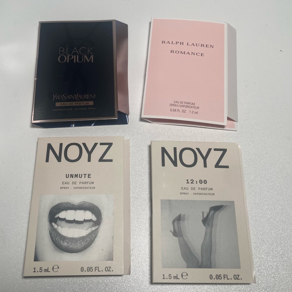 4 Travel Size Fragrances YSL, Ralph Lauren, Noyz Perfume